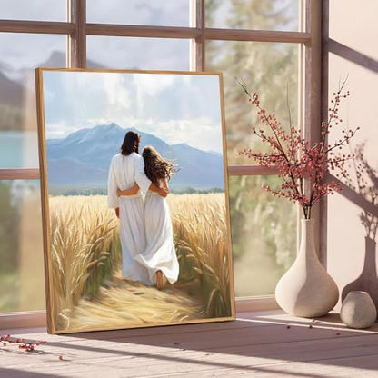 Jesus Paint by Numbers Kit for Adults Framed Canvas 12X16 in, Frameworkless - Image 2