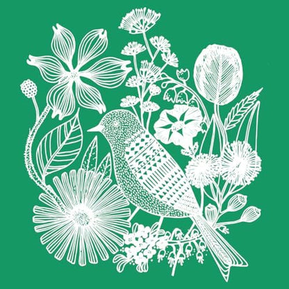 DGAGA Flower Self-Adhesive Silk Screen Stencil Birds Mesh Transfers Various Birds Pattern for Festival Stencils Screen Printing Stencils for Painting on Wood, Home Decor,Bag, T-Shirts 8.5x8.5 in by DGAGA