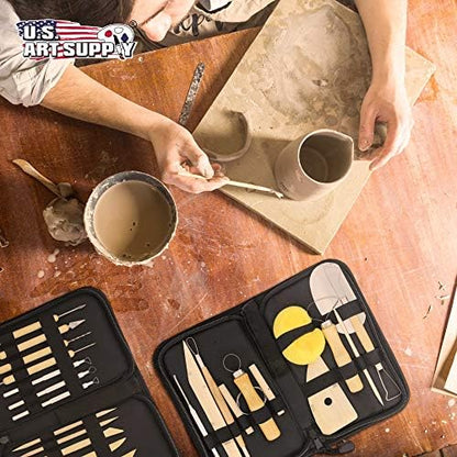 U.S. Art Supply Pottery & Clay Tools Sets (26-Piece) - 12 and 14-Piece Set - Image 6