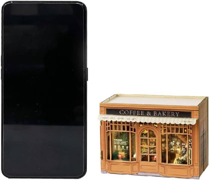 DIY Miniature Dollhouse Kits - Wooden Mini Model House with LED Lights, Tiny Furniture & Accessories – Craft Building Kits for Teens & Adults (Bagel Time) – Birthday Valentine's Gift - Image 3