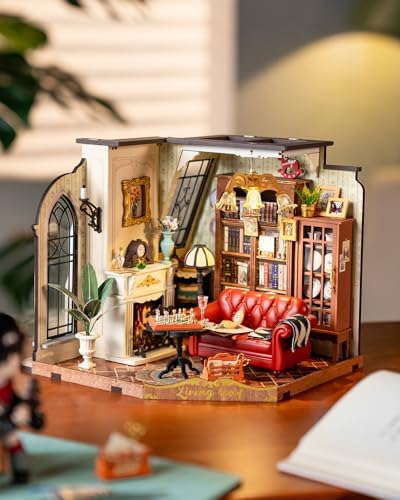 Rolife Living Room DIY Miniature House Kit with LED Light - Image 5