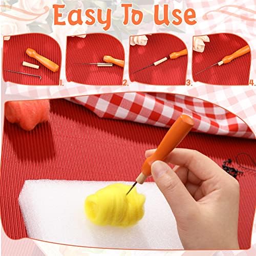 Mayboos Needle Felting Kit, Wool Roving 20 Colors Set - Image 4