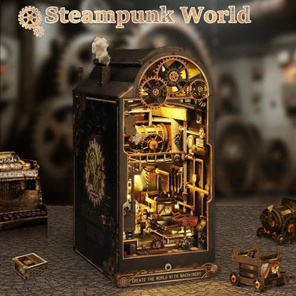 CRIOLPO Book Nook Kit - DIY Miniature House with LED Lights for Adults - Image 2