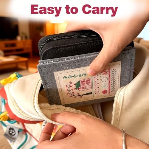 Embroidery Stitch Book Kit for Beginner Adults, 2026 Hand Embroidery Kits with Pre-Stamped Pattern, Complete Sewing Kits, Step-by-Step Guide - Image 6