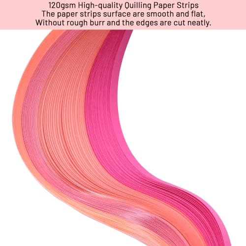 Paper Quilling Strips, 1/8 x 15.4 in (3mm x 39cm), 900 Pieces, 36 Colors - Image 5