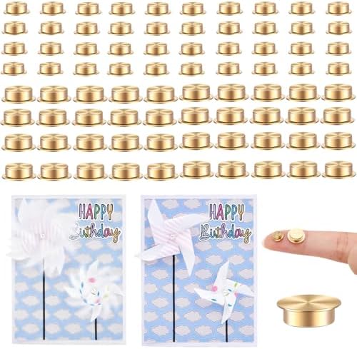 80 Pcs Mini Metal Rotating Bearings for DIY Handmade Crafts Paper Cards Scrapbooking, 360°Rotation Smooth Spin Mechanism Spinner for Jewelry Making Nail Decor Crafts Project Tools (8x10x3mm&5x7x2.5mm) by CYFUNDESIGN