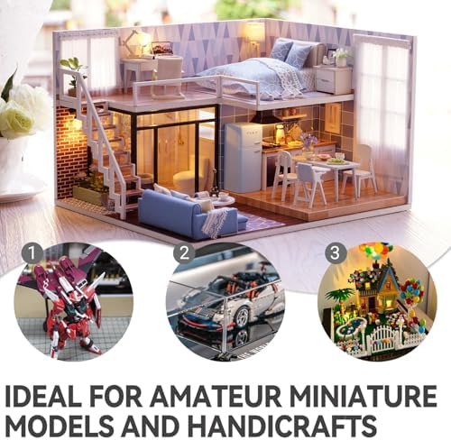 Kisoy 17PCS Model Kit Tools, Gundam & Dollhouse Essential Set with Case - Hobby Tools for Building, Repairing Airplane, Car and Robot Models - Image 3