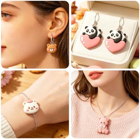 ORIGACH 19 Pcs Bear & Panda Polymer Clay Cutters Set - Image 6