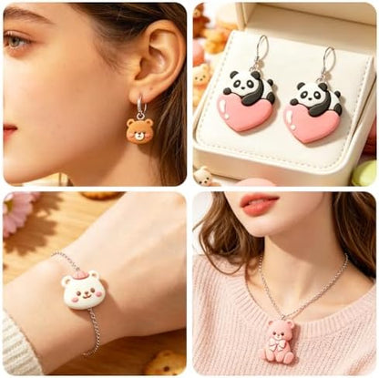 ORIGACH 19 Pcs Bear & Panda Polymer Clay Cutters Set - Image 6