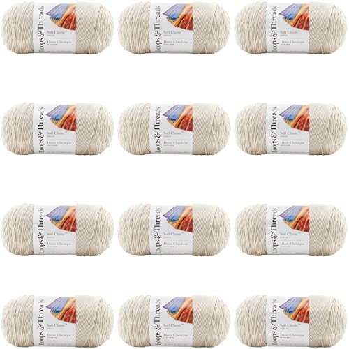 MICHAELS Bulk 12 Pack: Soft Classic™ Solid Yarn by Loops & Threads® by CraftSmart