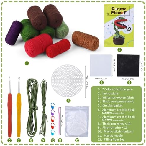 Yizzvb Crochet Kit Beginners Crochet Starter Kits Knitting Supplies - Image 2