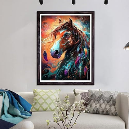 NDNXYXGS Paint by Numbers Kits for Adults,Animals DIY Painting Kit on Canvas,Horse Color by Numbers,Large Adult Paint by Number for Wall Decor and Gifts (Horse) - Image 7