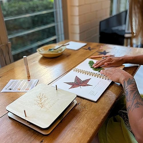 WOKK Flower Press Kit with Herbarium Journal – Wooden Botanical Press for Adults & Teens, Pressed Flower Crafts & Wedding Bouquet Preservation - Image 6