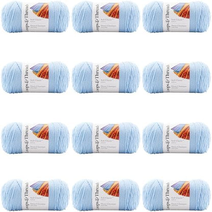 MICHAELS Bulk 12 Pack: Soft Classic™ Solid Yarn by Loops & Threads® by CraftSmart