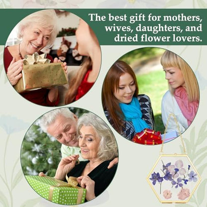 Fuyoooo 58 Pcs Large Flower Press Kit, Craft Kits 10" x 10" 10 Layer Ladies Craft Night Kit for Women, Bouquet Preservation Gift, Homemade Gift Kits for Mother's Day Spring DIY Arts - Image 5