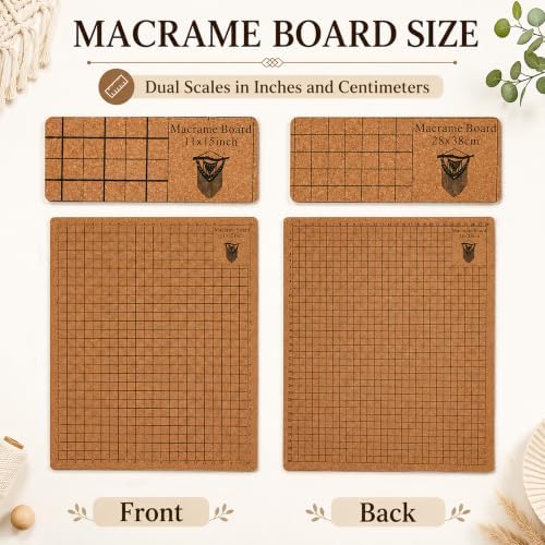 110 Pcs 12×16 in Macrame Board and Pins Kit for Bracelet Knotting Creations - Image 3