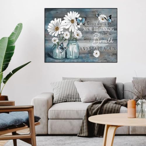 WUSARPLY Daisy Stamped Cross Stitch Kits for Beginners Adults - Image 3