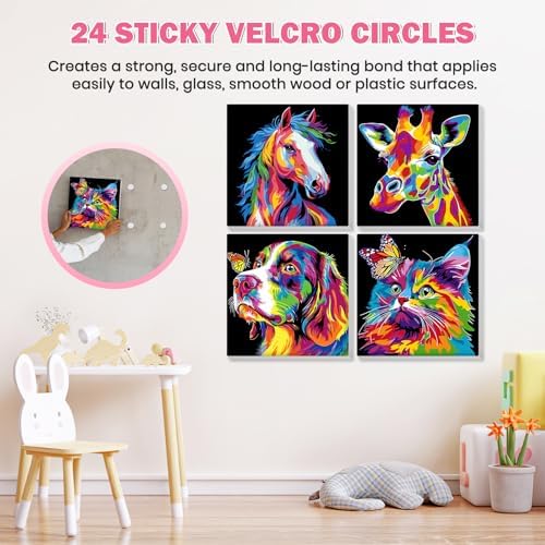 Bowetile 4 Pack Framed Paint by Numbers for Adults Beginners, Colorful Animals Paint by Numbers for Kids Ages 8-12 on Canvas, DIY Oil Acrylic Number Painting Art Crafts for Home Wall Decor, 8x8in - Image 4