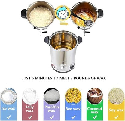 Electric Candle Making Melting Pot, Non-Stick Candle Melter, Soy Wax and Beeswax Candles, DIY Candle Making Complete Kit, for Adult and Beginners,12L - Image 4