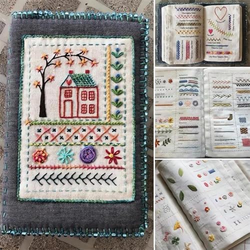 ZEELONA 2026 New DIY Embroidery Stitch Book Kit, Portable All Scenario Embroidery Stitch Book with 106 Universal Embroidery Stitches Sewing Kit and Instructional Tutorial for Beginners Sew Enthusiast - Image 3