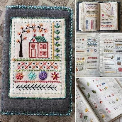 ZEELONA 2026 New DIY Embroidery Stitch Book Kit, Portable All Scenario Embroidery Stitch Book with 106 Universal Embroidery Stitches Sewing Kit and Instructional Tutorial for Beginners Sew Enthusiast - Image 3