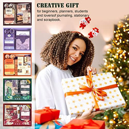 Scrapbooking Supplies Kit, Aesthetic Junk Journal Supplies, Scrapbook Kit - Image 6