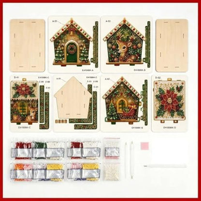 Christmas Diamond Pearl Painting Suncatcher Kit Christmas Ornaments 2026 (Style-E) - Image 5