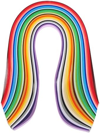 PATIKIL 520pcs Quilling Strips Paper 3/8"(10mm) 39cm Origami Paper Quilling Strip for Art DIY Hand Craft 26 Colors by PATIKIL