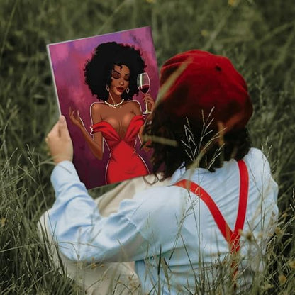 Ctosree 12 Sets Pre Drawn Canvas Kit for Painting,Gorgeous Lady,8 x 10 in - Image 5