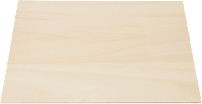 10Pcs 20X20X0.2cm Basswood Sheets Unfinished Wood Board, Rectangle Blank Wooden, Wooden Cutouts for Crafts