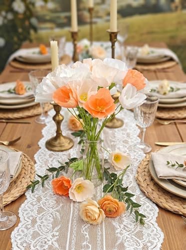 Mybbshower Crepe Paper Flower DIY Making Kit, Icelandic Poppy, Assorted Colors Peach White Orange 24 Count - Image 5