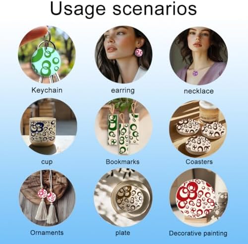 CHGCRAFT 4 Pcs 4 Styles Bubble Polymer Clay Texture Sheets Geometric Texture Silicone Texture Stamp Clay Texture Mat Modeling Pattern Pad Texture Sheets for Making Earrings Jewerly, 5.5x5.5 inch - Image 3