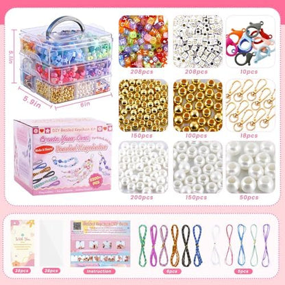 TOHONGADON 2200 PCS DIY Bag Charm Kits,Assorted 8 Color,with Video Tutorial - Image 4