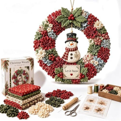 3D Fabric Poke Wreath DIY Kit,3D Fabric Poke Wreath DIY Kit for Adults (#E) by Unknown