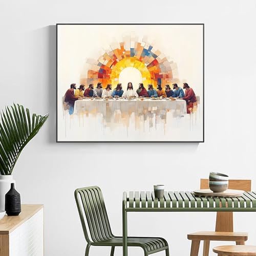 The Last Supper Paint by Numbers Kit for Adults Without Frame 16x20 IN - Image 6