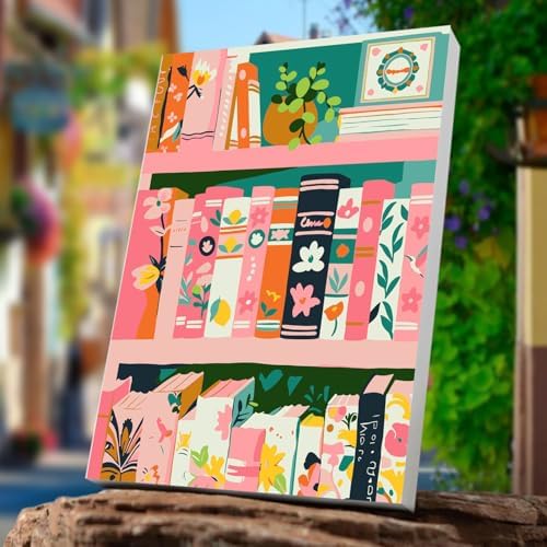 ICYANART Paint by Numbers for Adults Framed, Book Number Painting 8x12In - Image 3
