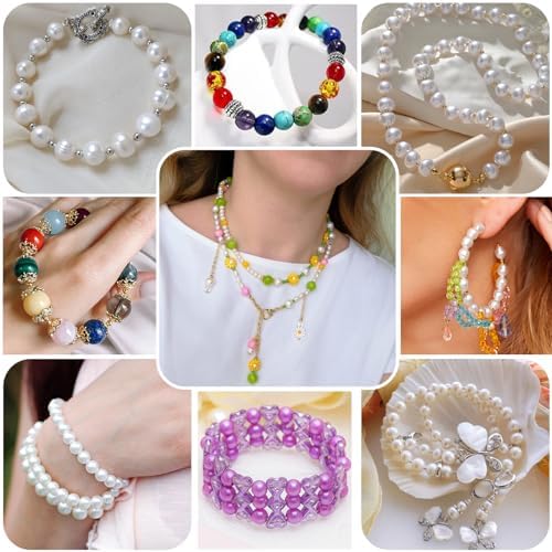YUGDRUZY Jewelry Making Supplies Kit, 2592 pcs Bracelet Making Kits, Repair Tool with Jewelry Pliers, Jump Rings, Beads, Wire,Craft DIY Gifts - Image 5