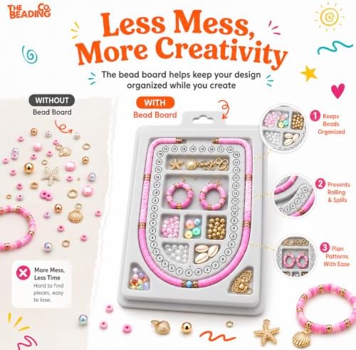 23000+ Clay Beads Bracelet Making Kit for Girls-120 Colors 6 boxes, Polymer Heishi Beads for Jewelry Making Kit, Charms for Bracelets,Bead Board Arts and Crafts Gifts for kids Fun Crafts for adults - Image 2
