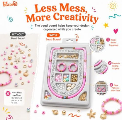 23000+ Clay Beads Bracelet Making Kit for Girls-120 Colors 6 boxes, Polymer Heishi Beads for Jewelry Making Kit, Charms for Bracelets,Bead Board Arts and Crafts Gifts for kids Fun Crafts for adults - Image 2