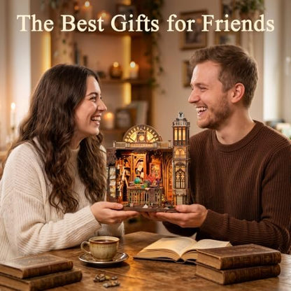 CRIOLPO Book Nook Kits for Adults DIY Miniature House Kit with LED Lights - Image 7
