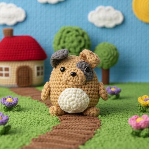 CrochetBox Pug Complete Crochet Kit for Beginners, Easy Craft for Adults - Image 3