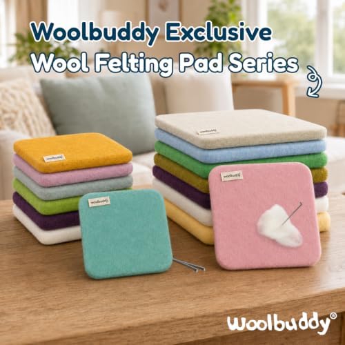 Woolbuddy Wool Felting Pad 6 x 6 x 1.5 Inch (Teal), Durable Needle Felting Mat, Needle Felting Foam Pads Alternative - Image 6