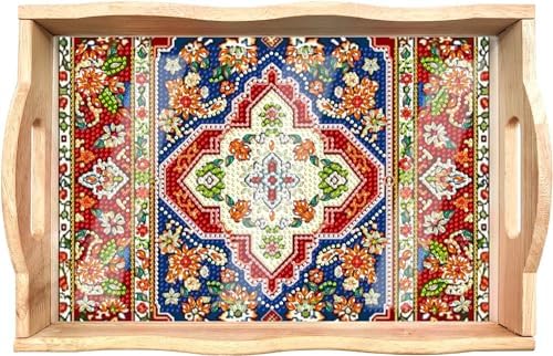 EWJRNSF Diamond Art Kits for Adults Wooden Serving Trays with Handles by EWJRNSFDiamondPainting