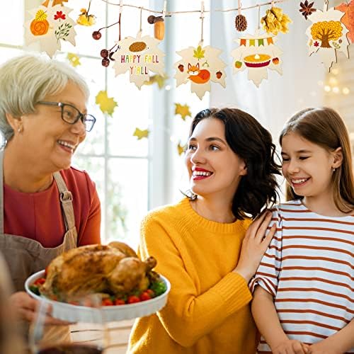 Large Size 7inch WoodenThanksgiving Ornaments to Paint, DIY Blank Unfinished Maple Leaf Wood Ornament for Crafts Autumn Hanging Decorations School Decoration(10PCS) - Image 5