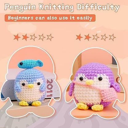 IMZAY 2 Pack Crochet Kit for Beginners Crochet Animals Kit - Image 5