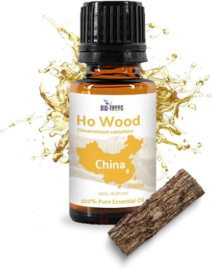 Nature Packaged Ho Wood Essential Oil Direct from Malagassi - Ho Wood Essential Oil for Diffusers, Candle-Making, Soap-Making, Aromatherapy, for Skin and Hair (15 mL)