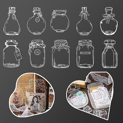 40Pcs Large Size DIY Bookmarks, Kaluofan Transparent Dried Flower Bookmarks, Handmade Dried Flower Bookmarks,Flower Bookmarks Maker, Handmade DIY Transparent Beautiful Flower Page BP30 - Image 2