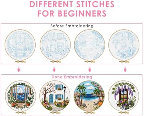 TINDTOP Embroidery Kit for Adult, Embroidery DIY Starter Kit - Image 3