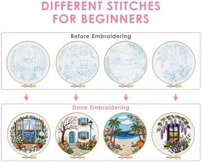 TINDTOP Embroidery Kit for Adult, Embroidery DIY Starter Kit - Image 3