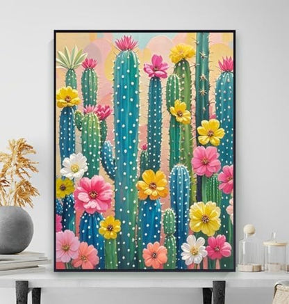 ACIOPPL Paint by Numbers for Adults Beginner Cactus Succulents 16 x 20 Inch - Image 4